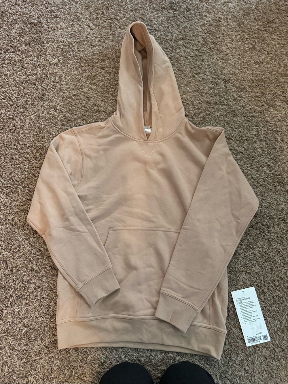 lululemon athletica Beige/Tan‎ Hoodie Sweatshirt